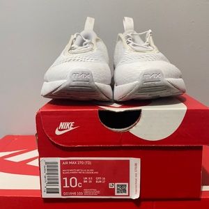 Toddler All white Nike air max 270